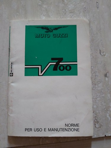Guzzi 700 uso manutenzione - v, e